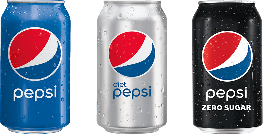 Pepsi cans line-up