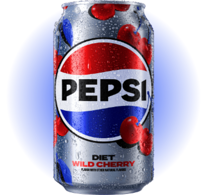 Can of Diet Pepsi Wild Cherry